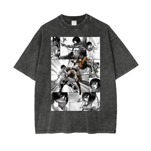 ATTACK ON TITAN SNOW WASH MIKASA T-SHIRT