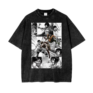 ATTACK ON TITAN SNOW WASH MIKASA T-SHIRT