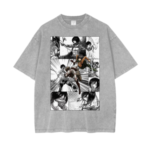 ATTACK ON TITAN SNOW WASH MIKASA T-SHIRT