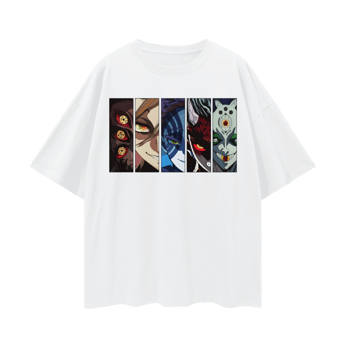 DEMON SLAYER UPPER MOON FACE OVERSIZE T-SHIRT