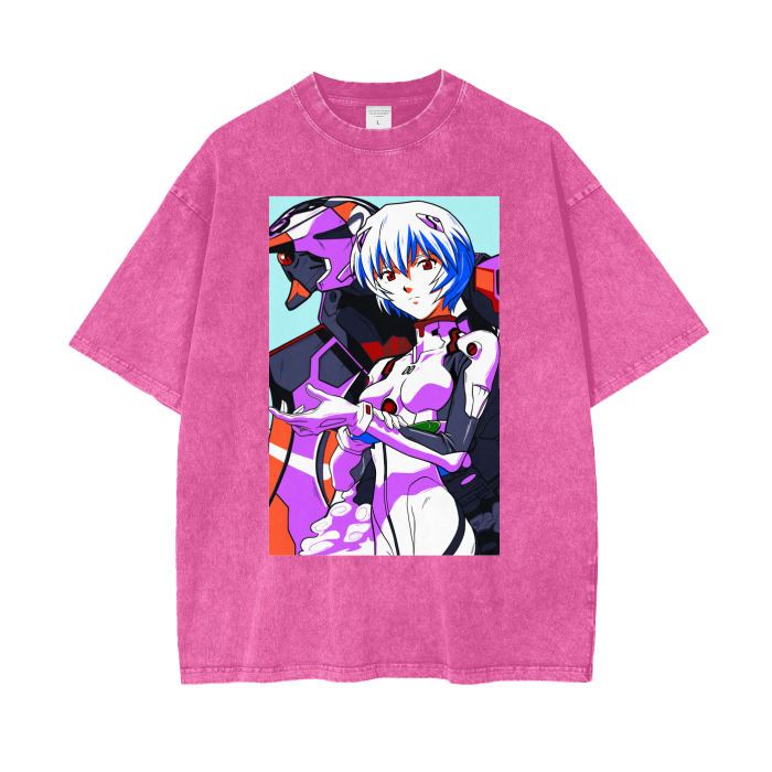 EVANGELION SNOW WASH REI T-SHIRT